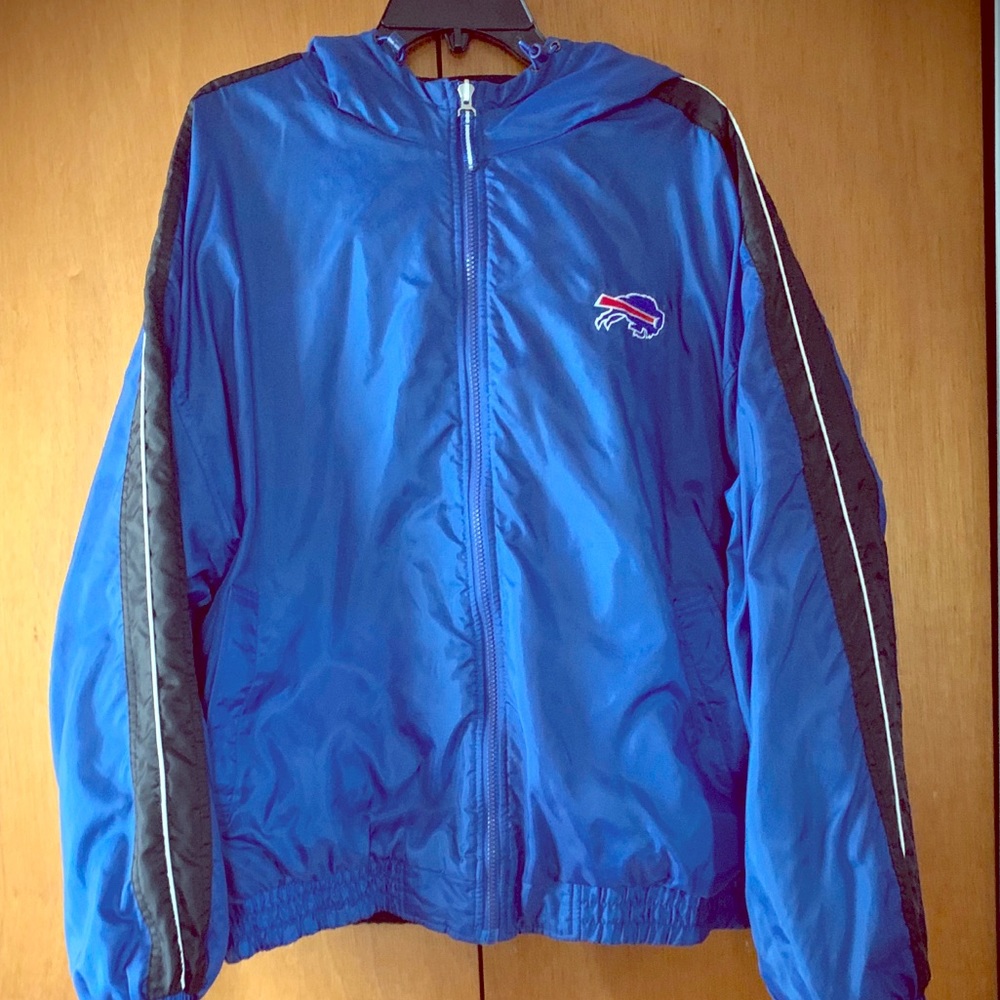 Mens Buffalo Bills Reebok Hooded Reversible Jacket